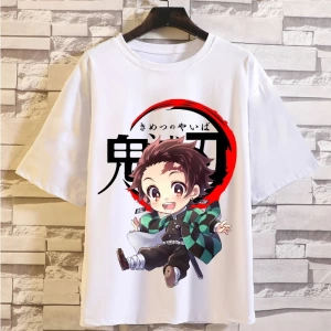 Anime Desenli Unisex Bay Bayan Tişört  iblis avcısı
