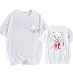 Anime Desenli Unisex Bay Bayan Tişört  Inosuke