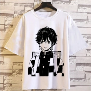 Anime Desenli Unisex Bay Bayan Tişört  Japon animesi iblis avcısı