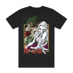 Anime Desenli Unisex Bay Bayan Tişört  Japon Daki Gyutaro iblis avcısı