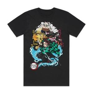 Anime Desenli Unisex Bay Bayan Tişört  Japon iblis avcısı