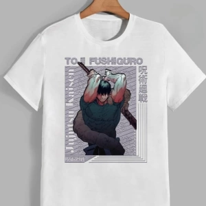 Anime Desenli Unisex Bay Bayan Tişört  Jujutsu Hattı Fushiguro Megumi ‌