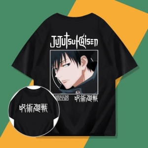 Anime Desenli Unisex Bay Bayan Tişört  Jujutsu Hattı Fushiguro Megumi ‌