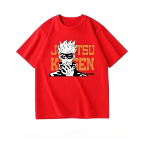 Anime Desenli Unisex Bay Bayan Tişört  Jujutsu hattı Gojo Satoru