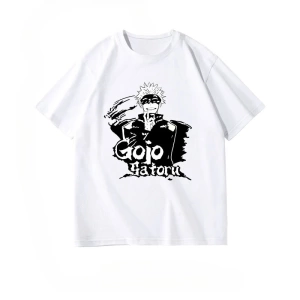 Anime Desenli Unisex Bay Bayan Tişört  Jujutsu hattı Gojo Satoru