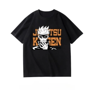 Anime Desenli Unisex Bay Bayan Tişört  Jujutsu hattı Gojo Satoru