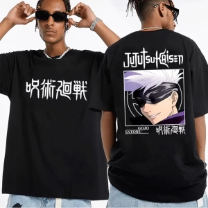 Anime Desenli Unisex Bay Bayan Tişört  Jujutsu hattı ‌ Satoru Ryomen Sukuna