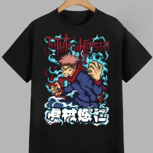 Anime Desenli Unisex Bay Bayan Tişört  Jujutsu Kaisen Gojo Satoru