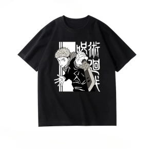 Anime Desenli Unisex Bay Bayan Tişört  Jujutsu Kaisen Gojo Satoru