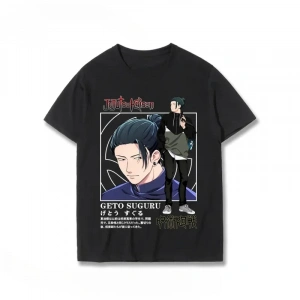 Anime Desenli Unisex Bay Bayan Tişört  Jujutsu Kaisen Gojo Satoru