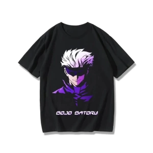 Anime Desenli Unisex Bay Bayan Tişört  Jujutsu Kaisen Gojo Satoru