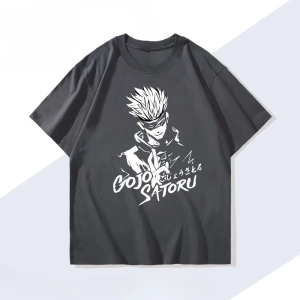 Anime Desenli Unisex Bay Bayan Tişört  Jujutsu Kaisen Gojo Satoru