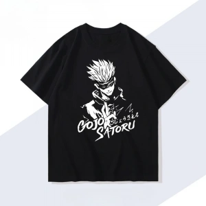Anime Desenli Unisex Bay Bayan Tişört  Jujutsu Kaisen Gojo Satoru
