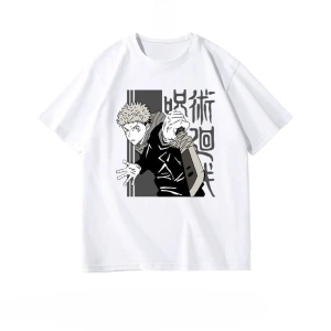 Anime Desenli Unisex Bay Bayan Tişört  Jujutsu Kaisen Gojo Satoru