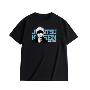 Anime Desenli Unisex Bay Bayan Tişört  Jujutsu Kaisen Gojo Satoru