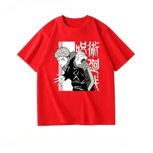 Anime Desenli Unisex Bay Bayan Tişört  Jujutsu Kaisen Gojo Satoru