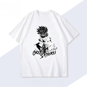 Anime Desenli Unisex Bay Bayan Tişört  Jujutsu Kaisen Gojo Satoru