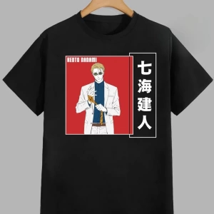 Anime Desenli Unisex Bay Bayan Tişört  Jujutsu Kaisen Gojo Satoru