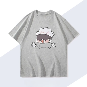 Anime Desenli Unisex Bay Bayan Tişört  Jujutsu Kaisen Gojo Satoru