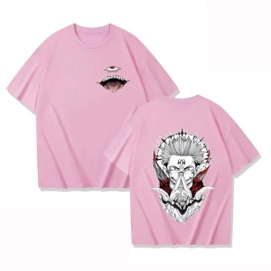 Anime Desenli Unisex Bay Bayan Tişört  Jujutsu Kaisen Gojo Satoru