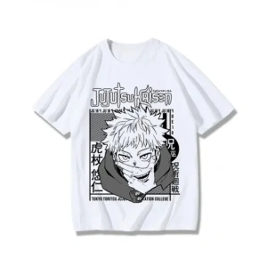 Anime Desenli Unisex Bay Bayan Tişört  Jujutsu Kaisen Gojo Satoru