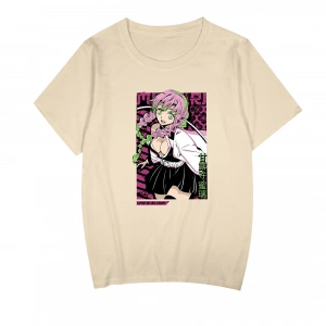 Anime Desenli Unisex Bay Bayan Tişört  Kanroji Mitsuri iblis avcısı