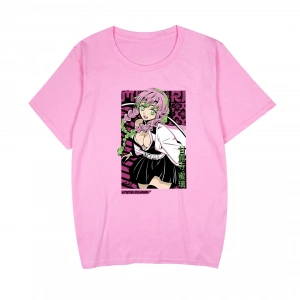 Anime Desenli Unisex Bay Bayan Tişört  Kanroji Mitsuri iblis avcısı