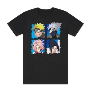 Anime Desenli Unisex Bay Bayan Tişört  Naruto Anime