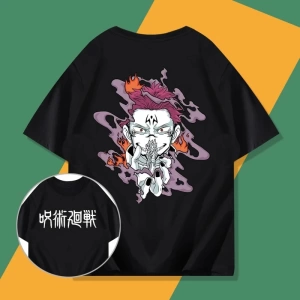 Anime Desenli Unisex Bay Bayan Tişört Ryomen Sukuna ‌ Jujutsu hattı ‌ Gojo Satoru