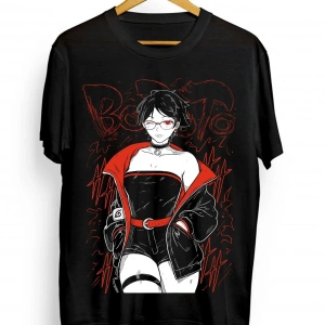 Anime Desenli Unisex Bay Bayan Tişört  Sarada Uchiha Naruto Rasengan Itachi Uchiha Jiraiya