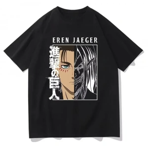 Anime Desenli Unisex Bay Bayan Tişört  Titan