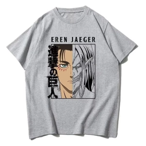 Anime Desenli Unisex Bay Bayan Tişört  Titan