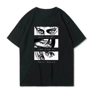 Anime Desenli Unisex Bay Bayan Tişört  Titan