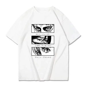 Anime Desenli Unisex Bay Bayan Tişört  Titan