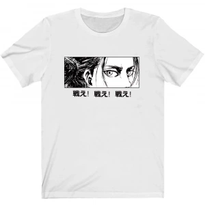 Anime Desenli Unisex Bay Bayan Tişört  Titan