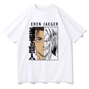 Anime Desenli Unisex Bay Bayan Tişört  Titan