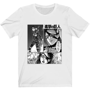 Anime Desenli Unisex Bay Bayan Tişört  Titan