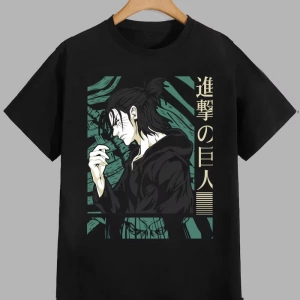 Anime Desenli Unisex Bay Bayan Tişört  Titanlar Anime