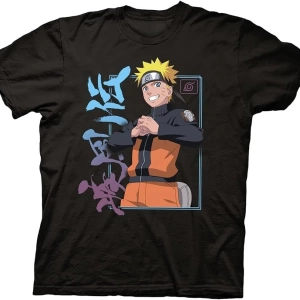 Anime Desenli Unisex Bay Bayan Tişört  Uzumaki Naruto