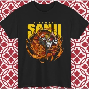 Anime Desenli Unisex Bay Bayan Tişört  Vinsmoke Sanji