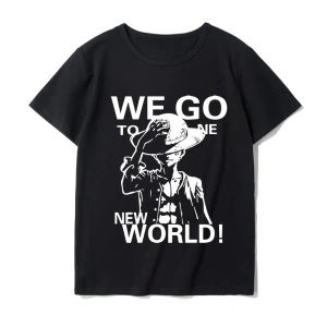Anime Desenli Unisex Bay Bayan Tişört  Yaz Luffy Zoro Asura