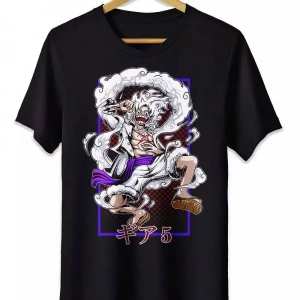 Anime Desenli Unisex Bay Bayan Tişört  Yaz Luffy Zoro Asura