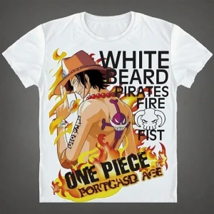 Anime Desenli Unisex Bay Bayan Tişört  Yaz Luffy Zoro Asura