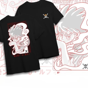 Anime Desenli Unisex Bay Bayan Tişört  Yaz Luffy Zoro Asura