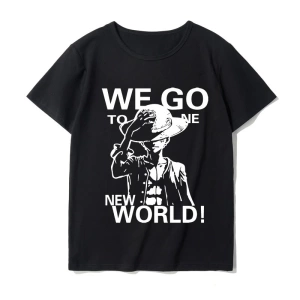 Anime Desenli Unisex Bay Bayan Tişört  Yaz Luffy Zoro Asura