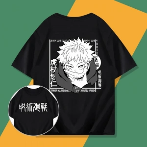 Anime Desenli Unisex Bay Bayan Tişört Yujiyi‌ Jujutsu hattı ‌ Gojo Satoru