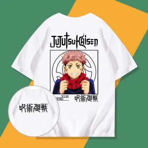 Anime Desenli Unisex Bay Bayan Tişört  Yujiyi‌ Jujutsu hattı ‌ Gojo Satoru
