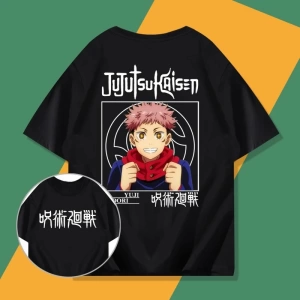 Anime Desenli Unisex Bay Bayan Tişört  Yujiyi‌ Jujutsu hattı ‌ Gojo Satoru