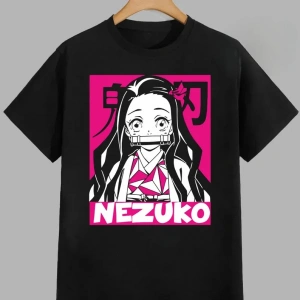 Anime Desenli Unisex Çocuk Tişört  Anime Kamado Nezuko ‌ Iblis avcısı
