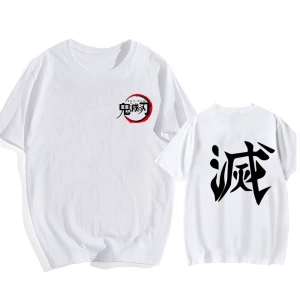 Anime Desenli Unisex Çocuk Tişört  Demon Slayer